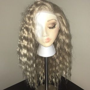 Kaylss ash blonde lace front wig